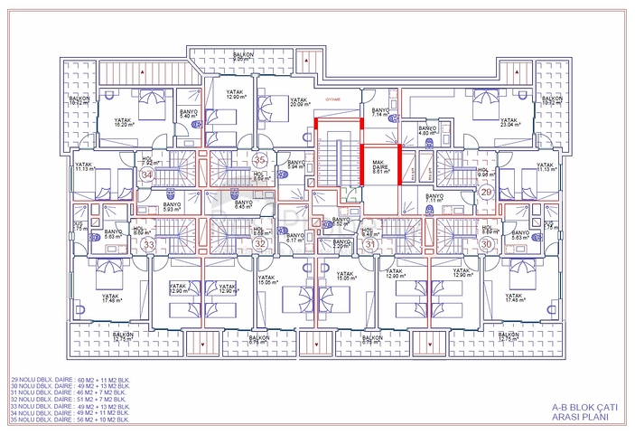 مجمع سكني قيد الانشاء في منطقة كارجي جاك الهادئة- الانيا 