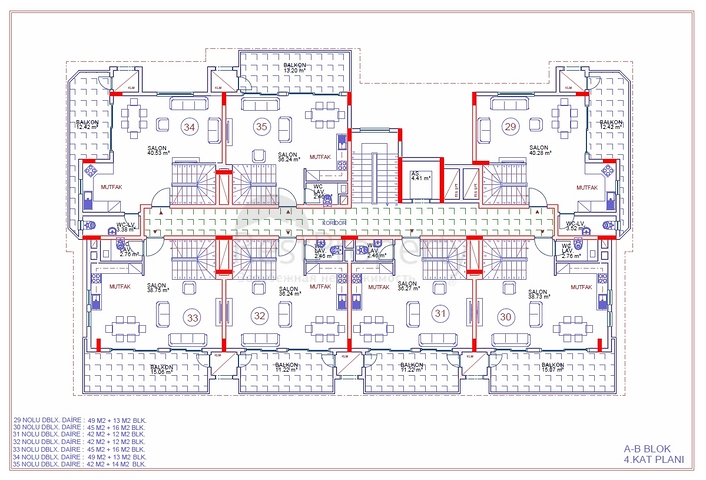 مجمع سكني قيد الانشاء في منطقة كارجي جاك الهادئة- الانيا 