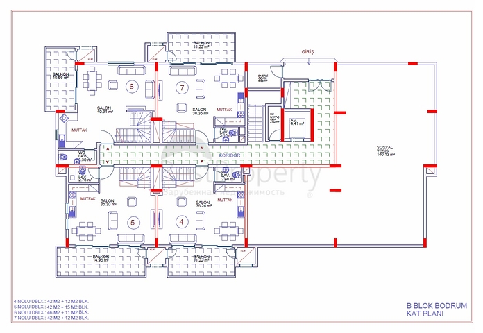 مجمع سكني قيد الانشاء في منطقة كارجي جاك الهادئة- الانيا 