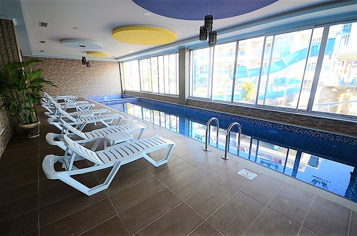 بنتهاوس غرفتين وصالة مؤثثة وقريبة من البحر ضمن مجمع سكني حديث في كاستل - الانيا