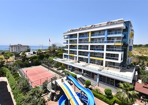 بنتهاوس غرفتين وصالة مؤثثة وقريبة من البحر ضمن مجمع سكني حديث في كاستل - الانيا