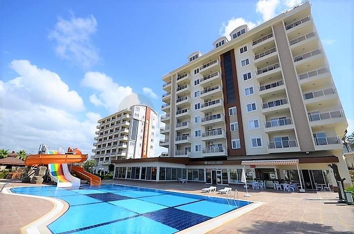 غرفتين وصالة ضمن مجمع سكني  خمس نجوم في  منطقة افسلار - الانيا 