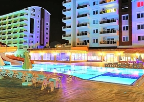 غرفتين وصالة ضمن مجمع سكني  خمس نجوم في  منطقة افسلار - الانيا 