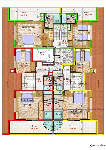 شقق ضمن مجمع سكني جديد في مهموتلار - الانيا 