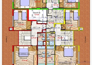 شقق ضمن مجمع سكني جديد في مهموتلار - الانيا 