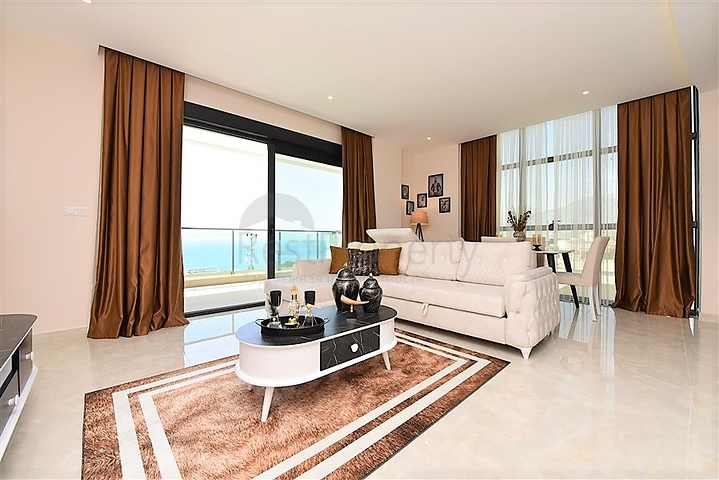 اطلالة بحرية كاملة - غرفة نوم وصالة في كارجي جاك - الانيا 