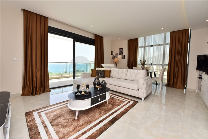 اطلالة بحرية كاملة - غرفة نوم وصالة في كارجي جاك - الانيا 