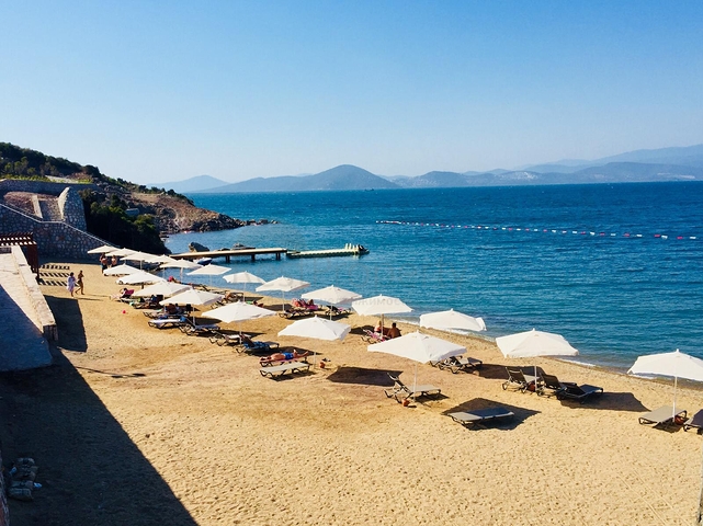 مباشرة على شاطئ البحر - مجمع سكني حديث في بودروم 