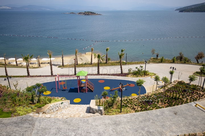 مباشرة على شاطئ البحر - مجمع سكني حديث في بودروم 