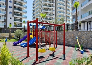 غرفة وصالة مفروشة ضمن مجمع بخدمات خمس نجوم في افسلار 