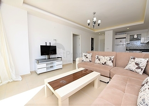 غرفة وصالة مفروشة ضمن مجمع بخدمات خمس نجوم في افسلار 