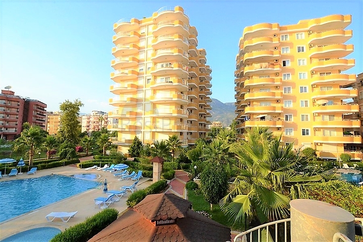 اطلالة بحر مباشرة - غرفتين نوم وصالة مفروشة بالكامل - مهموتلار