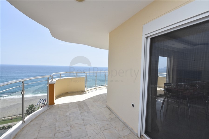 اطلالة بحر مباشرة - غرفتين نوم وصالة مفروشة بالكامل - مهموتلار