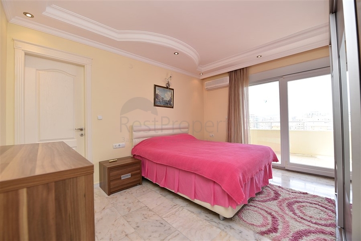 اطلالة بحر مباشرة - غرفتين نوم وصالة مفروشة بالكامل - مهموتلار