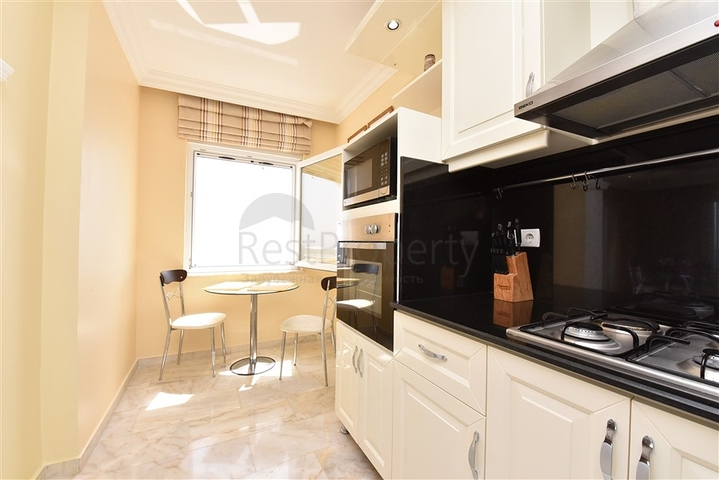 اطلالة بحر مباشرة - غرفتين نوم وصالة مفروشة بالكامل - مهموتلار