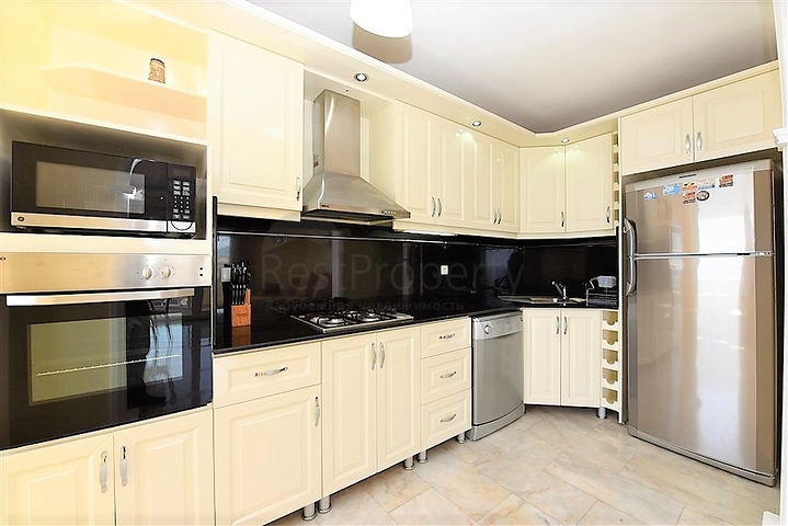 اطلالة بحر مباشرة - غرفتين نوم وصالة مفروشة بالكامل - مهموتلار