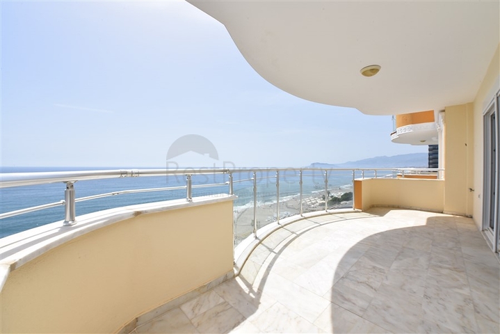 اطلالة بحر مباشرة - غرفتين نوم وصالة مفروشة بالكامل - مهموتلار