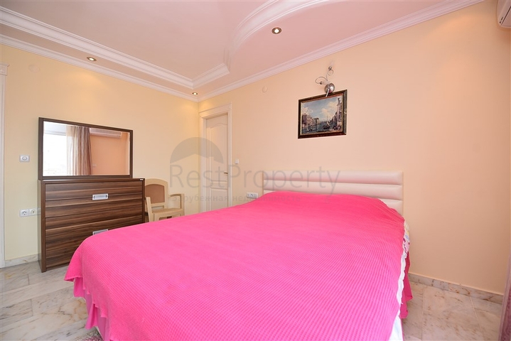 اطلالة بحر مباشرة - غرفتين نوم وصالة مفروشة بالكامل - مهموتلار