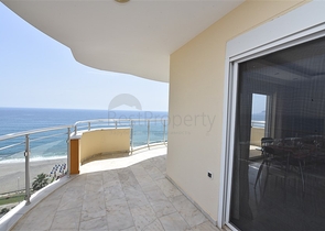 اطلالة بحر مباشرة - غرفتين نوم وصالة مفروشة بالكامل - مهموتلار