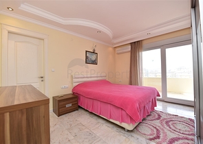 اطلالة بحر مباشرة - غرفتين نوم وصالة مفروشة بالكامل - مهموتلار