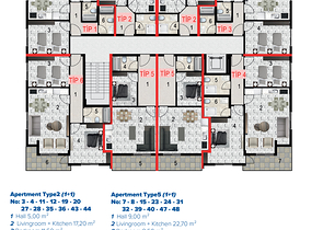 مجمع سكني حديث في مركز الانيا -للراغبين بالاستثمار 