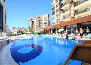 شقة مفروشة من تصميم غرفتي نوم وصالة ضمن مجمع ذو خدمات خمس نجوم - افسلار 