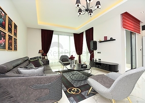 اول صف على البحر - غرفتي نوم وصالة ضمن مجمع حديث 