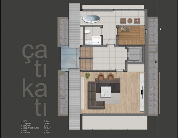 مشروع استثماري لفيلات في كونيالتي أنطاليا