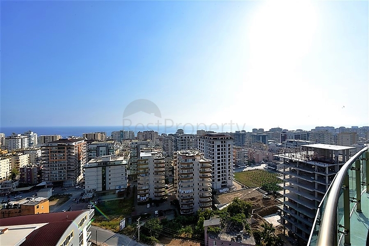 اطلالة بحرية ساحر- تراس واسع - دوبلكس غرفتين وصالة ضمن مجمع خمس نجوم في مهموتلار - الانيا 