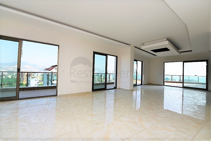 اطلالة بحرية ساحر- تراس واسع - دوبلكس غرفتين وصالة ضمن مجمع خمس نجوم في مهموتلار - الانيا 