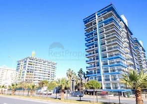 اطلالة بحرية مباشرة -شقة من تصميم غرفة وصالة ضمن مجمع سكني حديث في مهموتلار - الانيا 