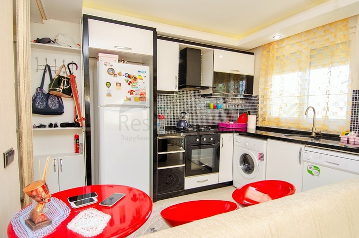 شقة بغرفة نوم واحدة مع أثاث في ليمان كونيالتي أنطاليا