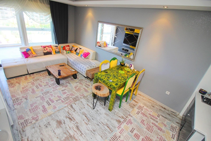 اطلالة بحر مباشرة - غرفة نوم وصالة مؤثثة في كاستل - الانيا 