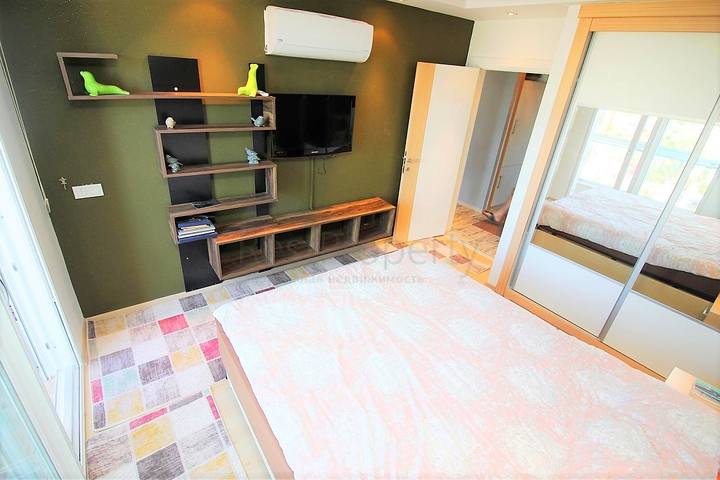 اطلالة بحر مباشرة - غرفة نوم وصالة مؤثثة في كاستل - الانيا 