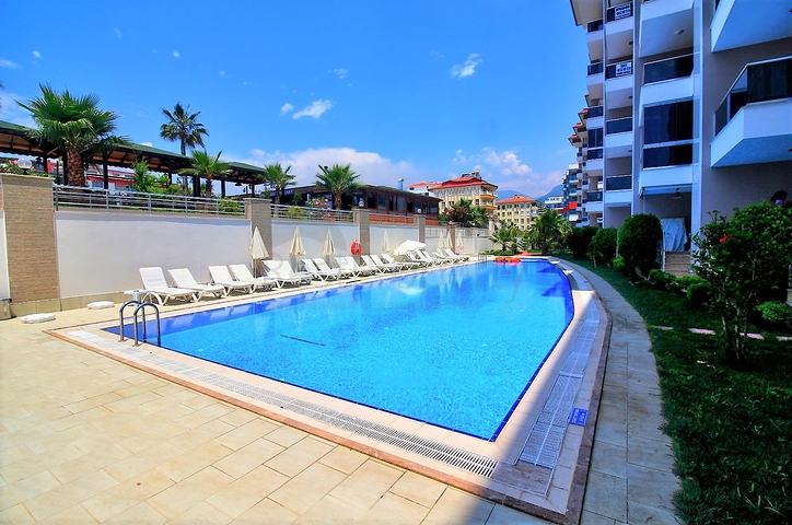 اطلالة بحر مباشرة - غرفة نوم وصالة مؤثثة في كاستل - الانيا 