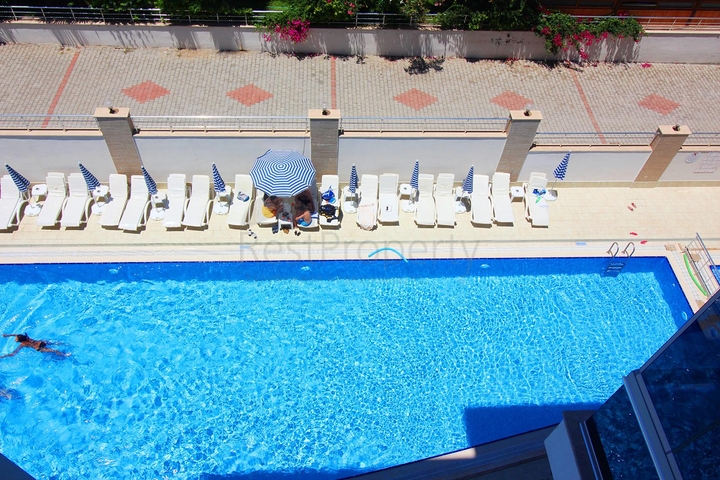 اطلالة بحر مباشرة - غرفة نوم وصالة مؤثثة في كاستل - الانيا 