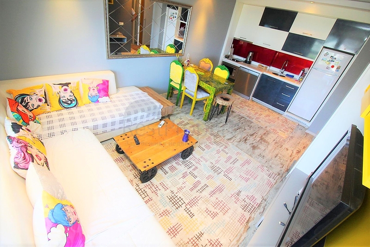 اطلالة بحر مباشرة - غرفة نوم وصالة مؤثثة في كاستل - الانيا 