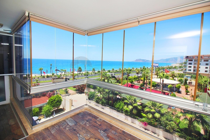 اطلالة بحر مباشرة - غرفة نوم وصالة مؤثثة في كاستل - الانيا 