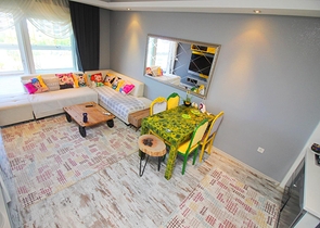 اطلالة بحر مباشرة - غرفة نوم وصالة مؤثثة في كاستل - الانيا 