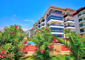 اطلالة بحر مباشرة - غرفة نوم وصالة مؤثثة في كاستل - الانيا 