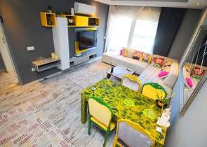 اطلالة بحر مباشرة - غرفة نوم وصالة مؤثثة في كاستل - الانيا 