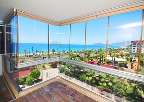 اطلالة بحر مباشرة - غرفة نوم وصالة مؤثثة في كاستل - الانيا 