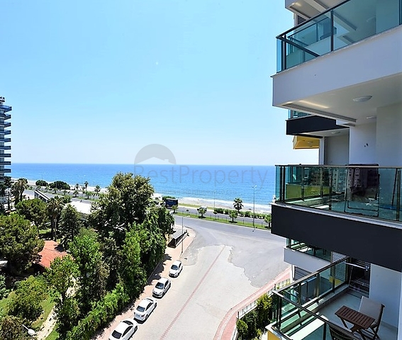 اطلالة بحرية مباشرة - شقة غرفة نوم وصالة ضمن مجمع سكني فخم  في مهموتلار - الانيا 