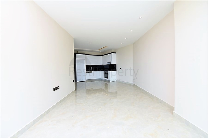 اطلالة بحرية مباشرة - شقة غرفة نوم وصالة ضمن مجمع سكني فخم  في مهموتلار - الانيا 