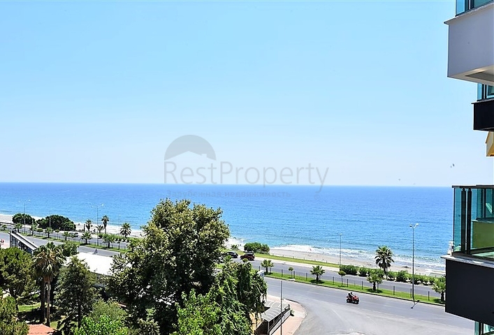 اطلالة بحرية مباشرة - شقة غرفة نوم وصالة ضمن مجمع سكني فخم  في مهموتلار - الانيا 