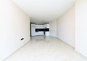 اطلالة بحرية مباشرة - شقة غرفة نوم وصالة ضمن مجمع سكني فخم  في مهموتلار - الانيا 