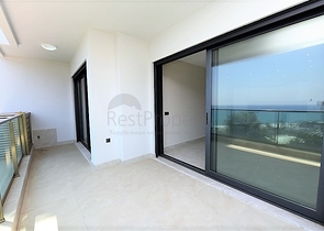 اطلالة بحرية مباشرة - شقة غرفة نوم وصالة ضمن مجمع سكني فخم  في مهموتلار - الانيا 