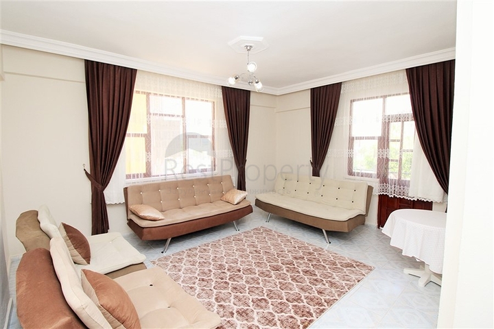 قريبة من الشاطئ - شقة غرفتين وصالة مؤثثة في مهموتلار- الانيا 