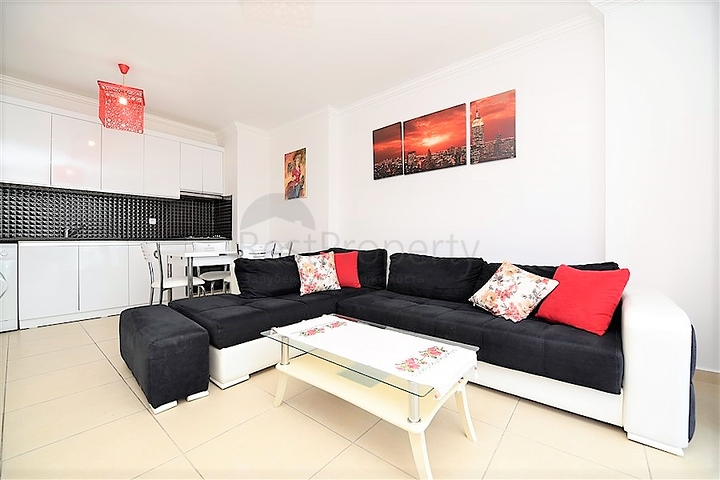 شقة للبيع في مهموتلار / الانيا - من تصميم غرفة نوم وصالة 