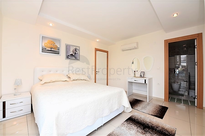 شقة مفروشة من تصميم غرفتين وصالة ضمن مجمع خمس نجوم جانب مول الانيوم في جيكجلي / الانيا 